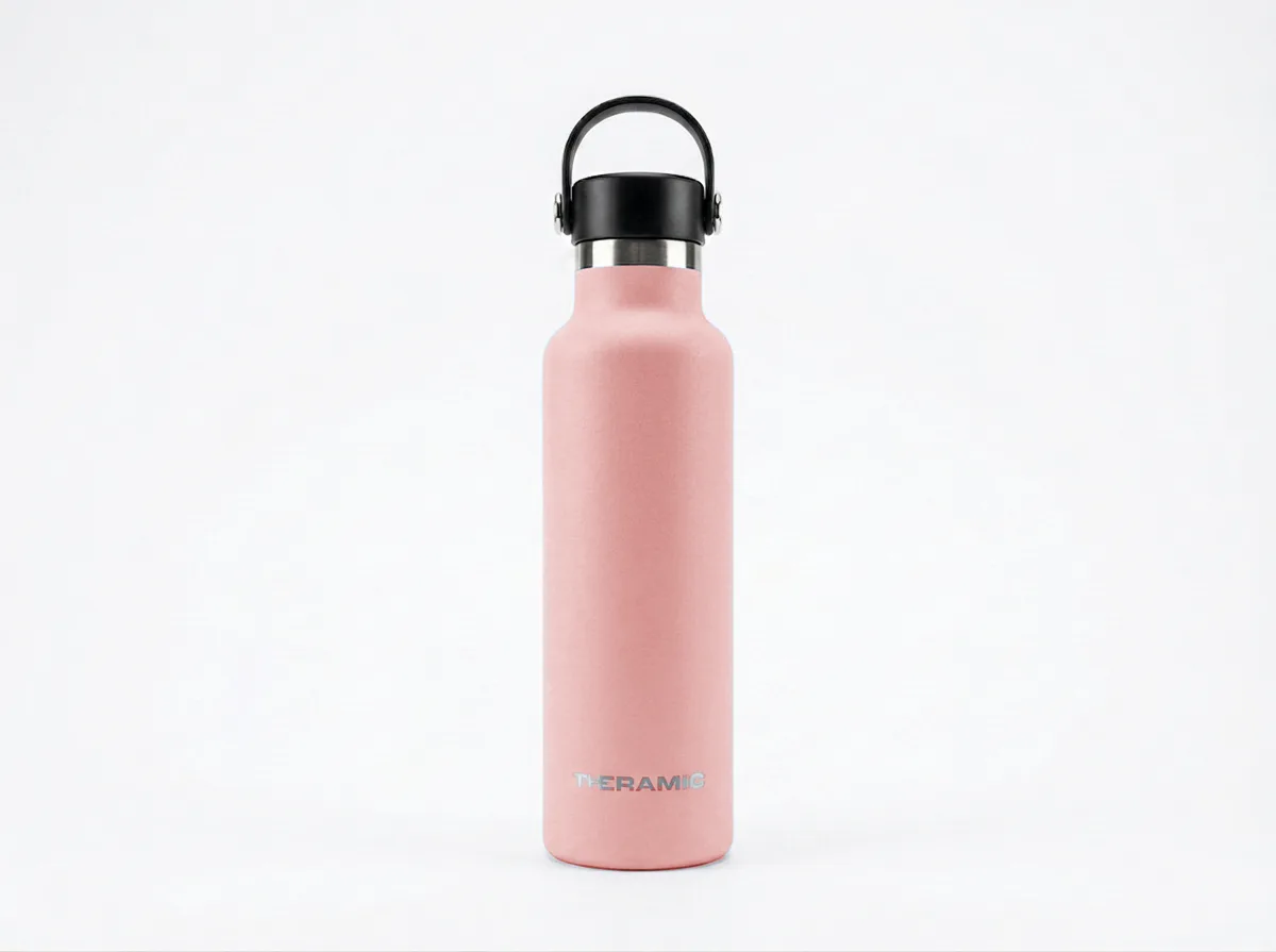 Botella térmica Theramic de 350 ml en acabado rosa